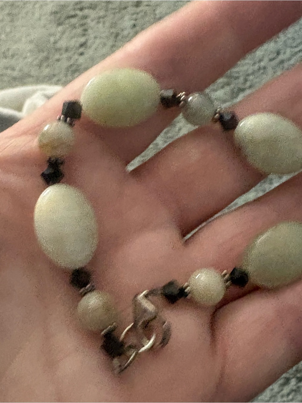 Handcrafted Light Green Beaded Bracelet
